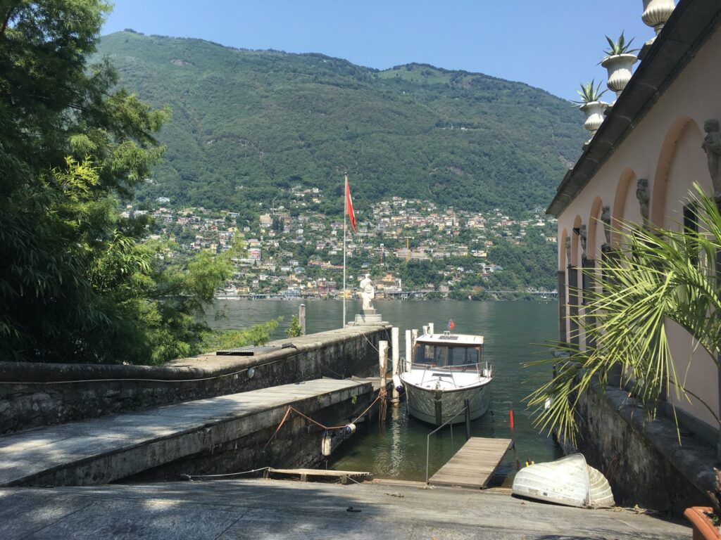 view from brissago islands on lake maggiore