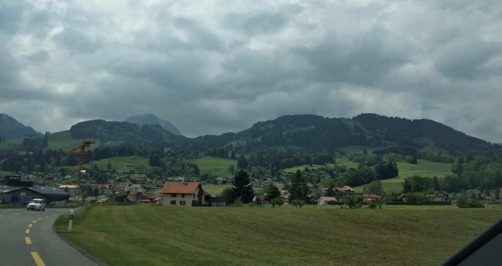 road to Gruyères Switzlerland