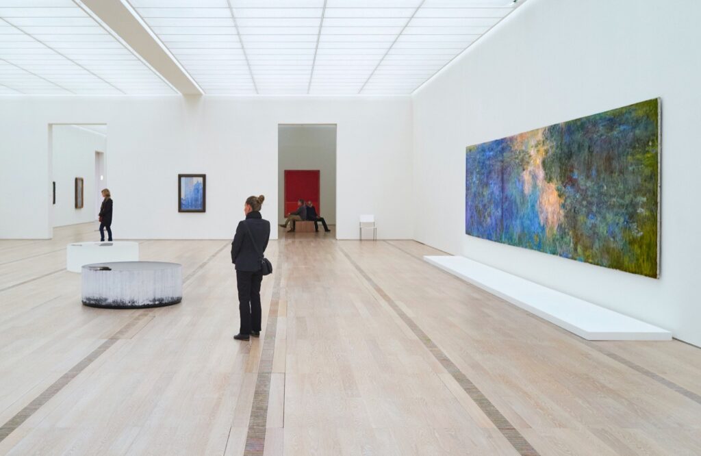 inside art museum fondation beyeler in switzerland