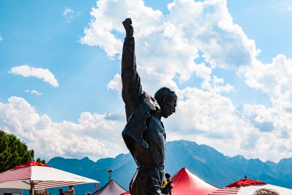 Freddie Mercury statue in montreux switzerland